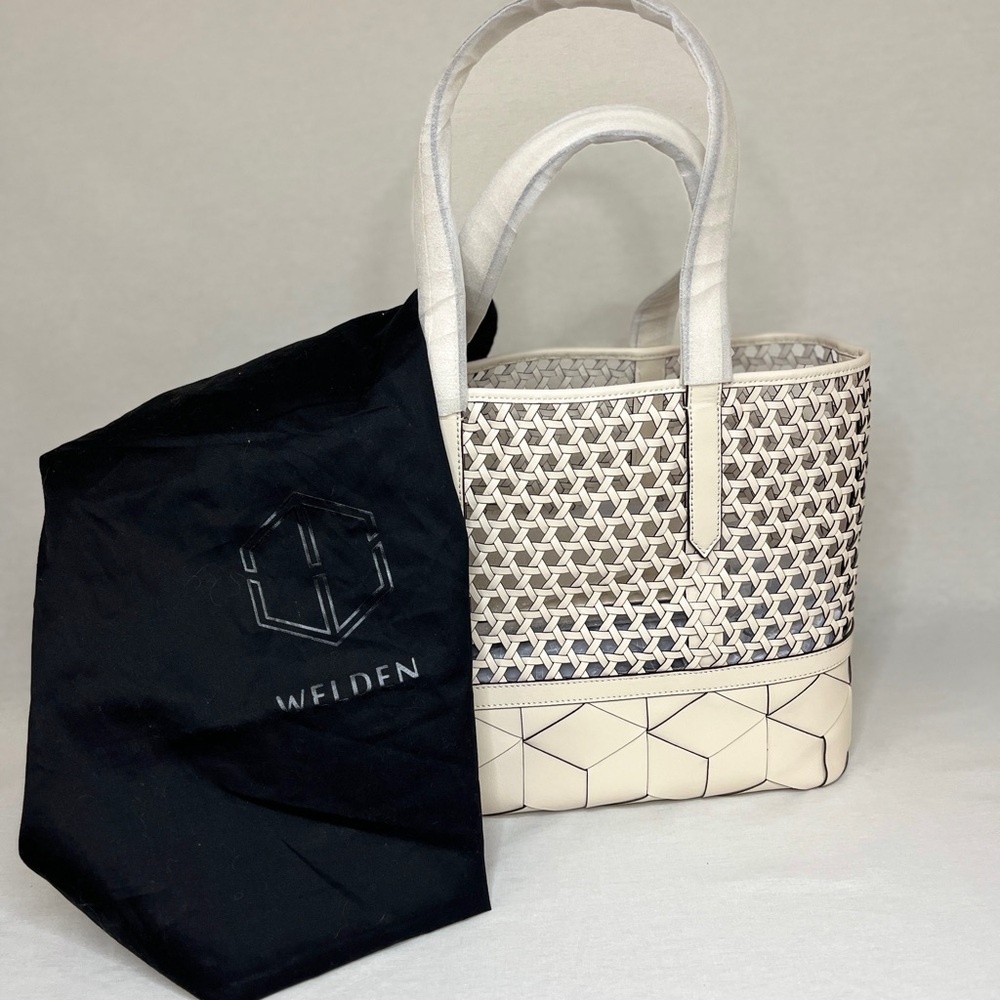 welden large beige tote bag